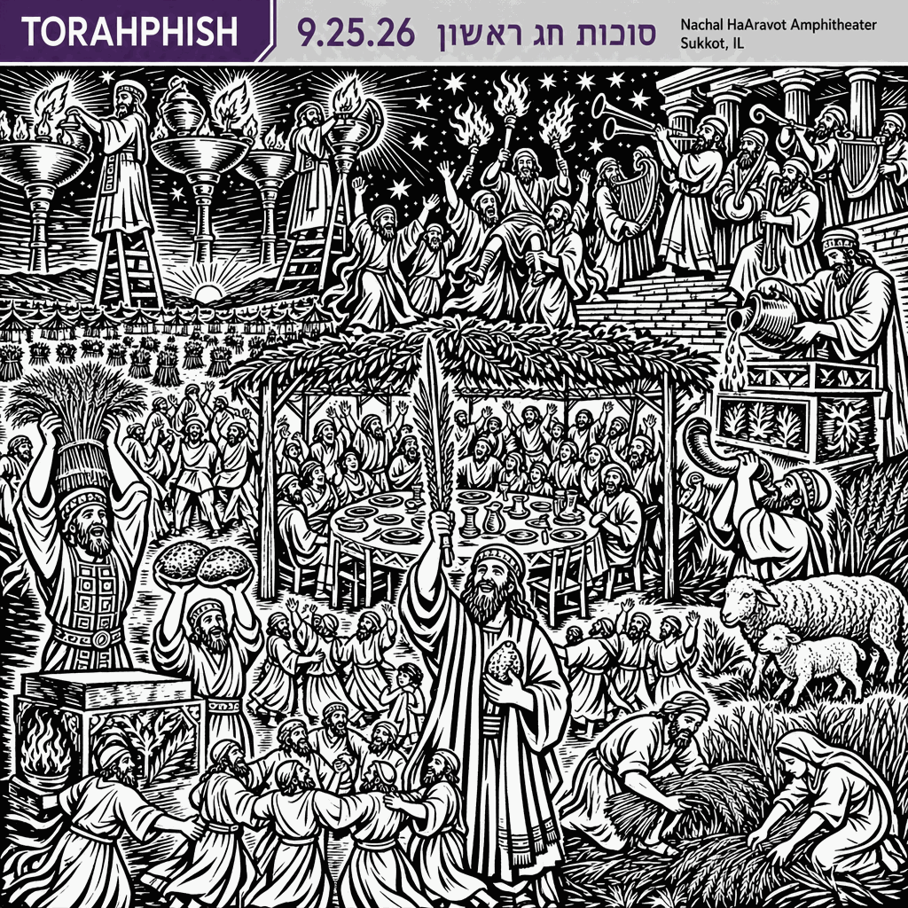 Sukkot: black-ink woodcut cover