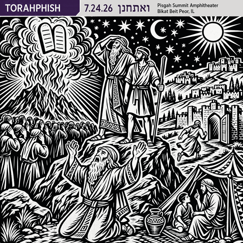 Vaetchanan: black-ink woodcut cover